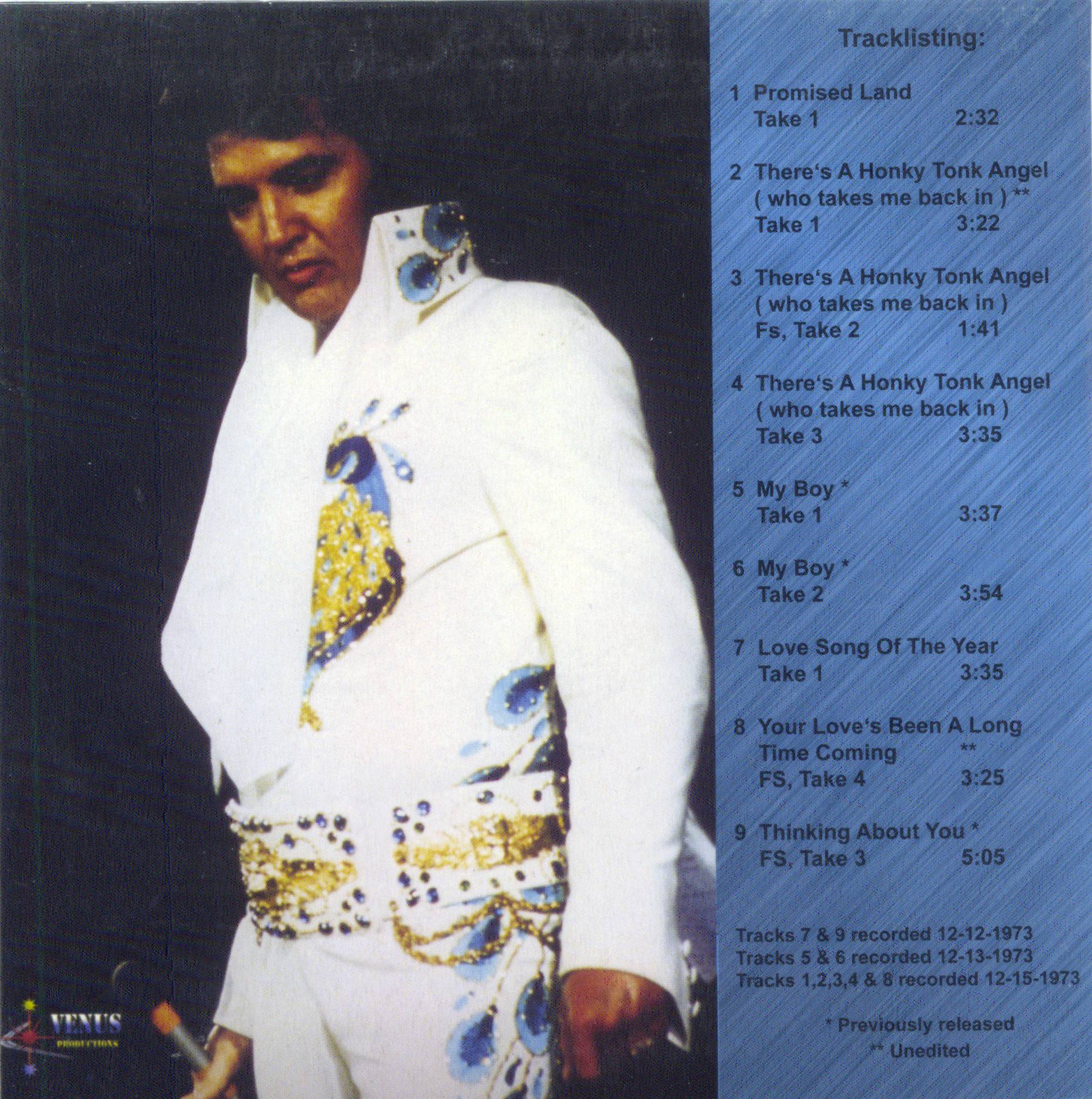 Elvis Presley On A Jet To The Promised Land : Back